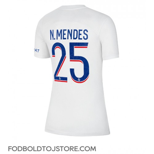 Paris Saint-Germain Nuno Mendes #25 Tredjetrøje Dame 2022-23 Kortærmet